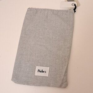 Hobes Light Grey Draw String Dust Bag NWT